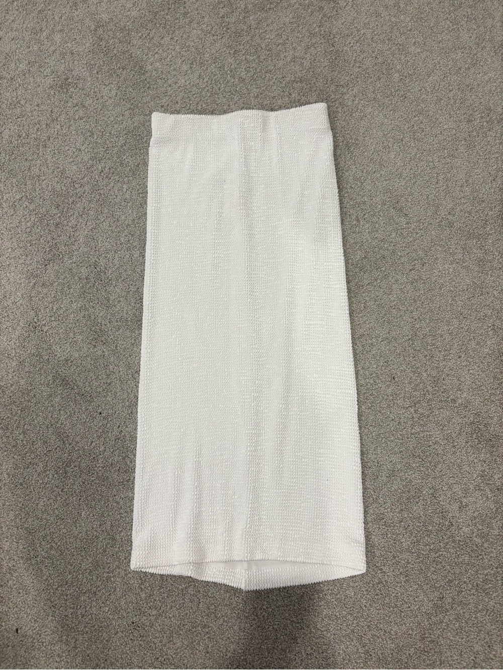 Z Supply White Ribbed Midi Pencil Skirt